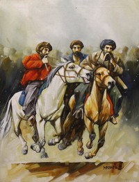 Momin Khan, 18 x 24 Inch, Acrylic on Canvas, Figurative Painting, AC-MK-084